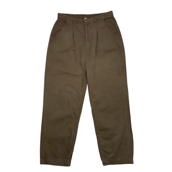 Free People Cya Later Skate Trouser Pant 10 Pleated Front Mid Rise Cottagecore - Picture 12 of 12